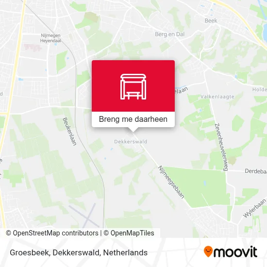 Groesbeek, Dekkerswald kaart