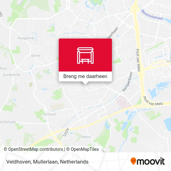 Veldhoven, Mullerlaan kaart