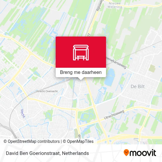 David Ben Goerionstraat kaart