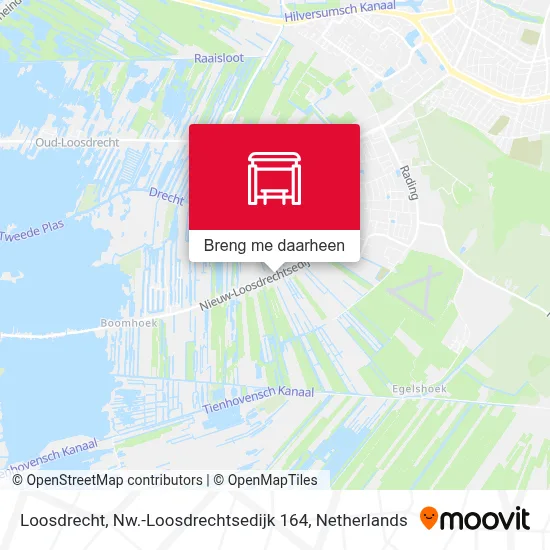 Loosdrecht, Nw.-Loosdrechtsedijk 164 kaart