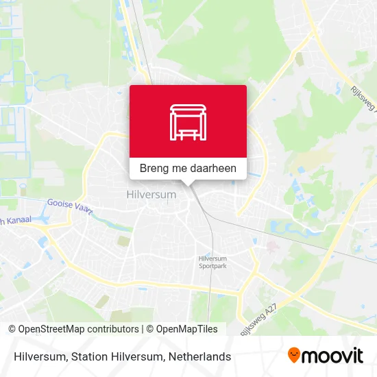 Hilversum, Station Hilversum kaart