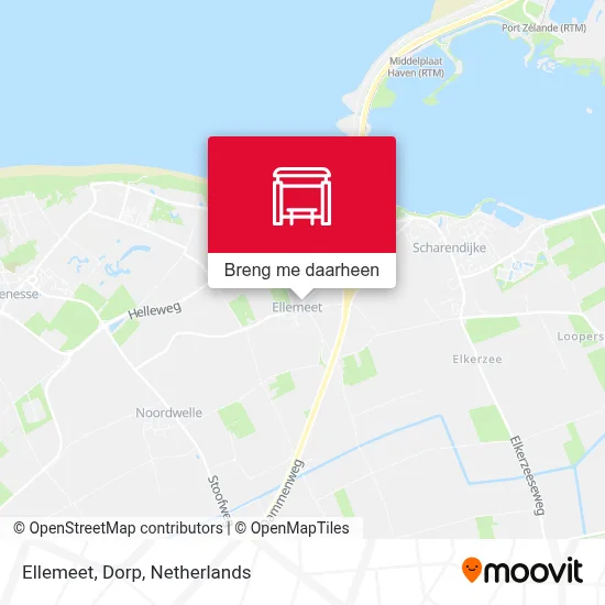 Ellemeet, Dorp kaart