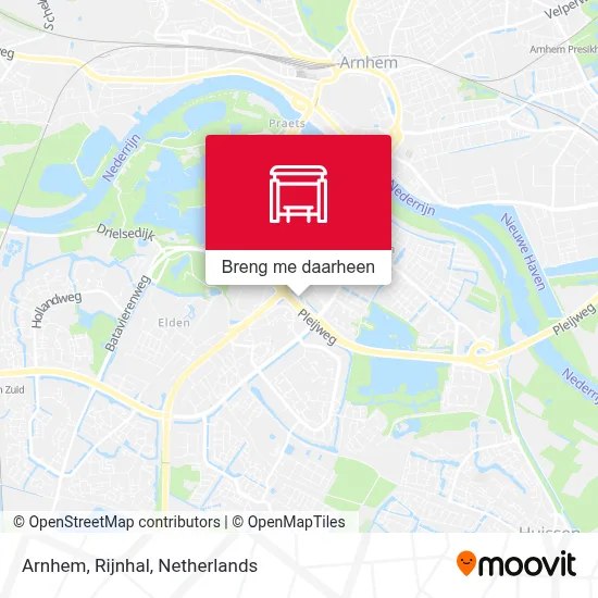 Arnhem, Rijnhal kaart