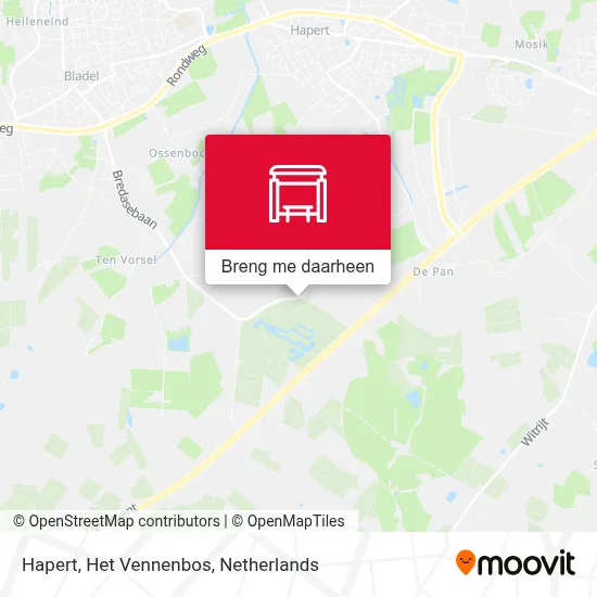 Hapert, Het Vennenbos kaart