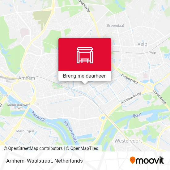 Arnhem, Waalstraat kaart