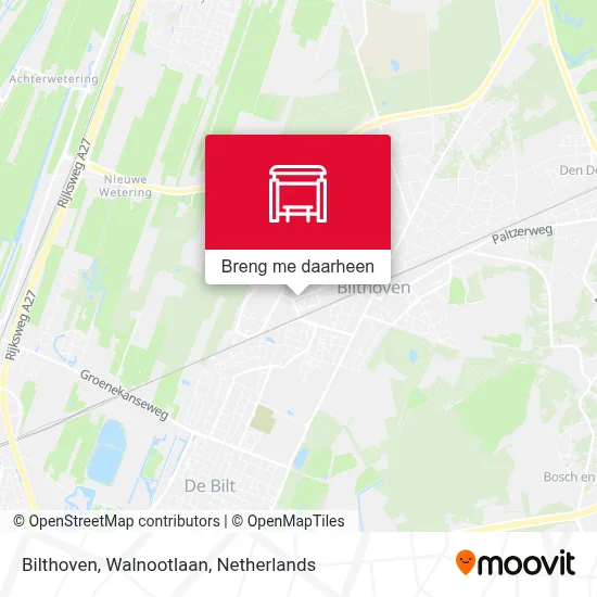 Bilthoven, Walnootlaan kaart