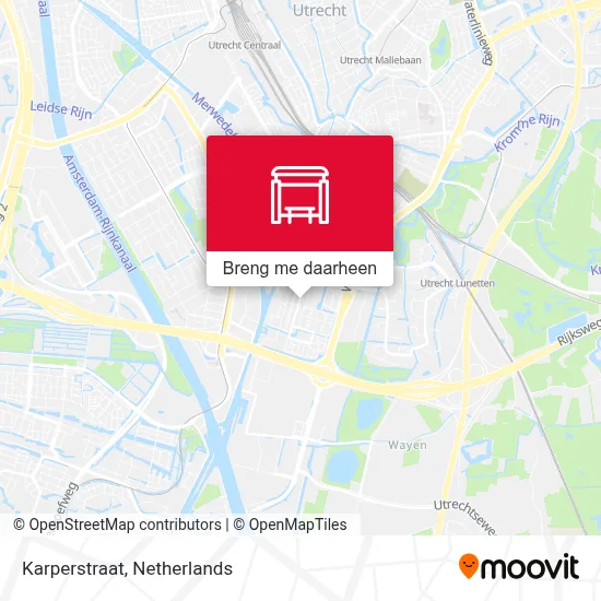 Karperstraat kaart