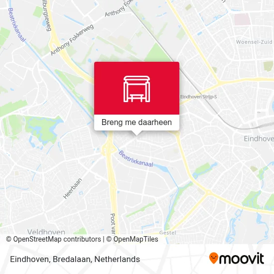 Eindhoven, Bredalaan kaart
