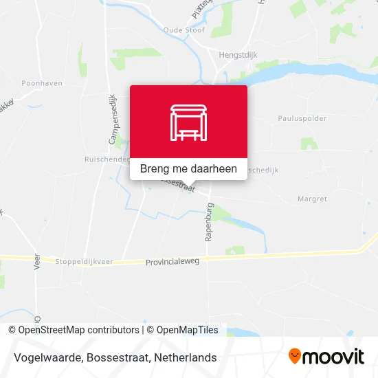 Vogelwaarde, Bossestraat kaart
