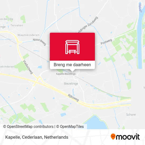 Kapelle, Cederlaan kaart