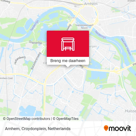 Arnhem, Croydonplein kaart