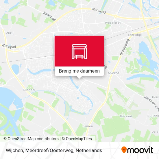 Wijchen, Meerdreef/Oosterweg kaart
