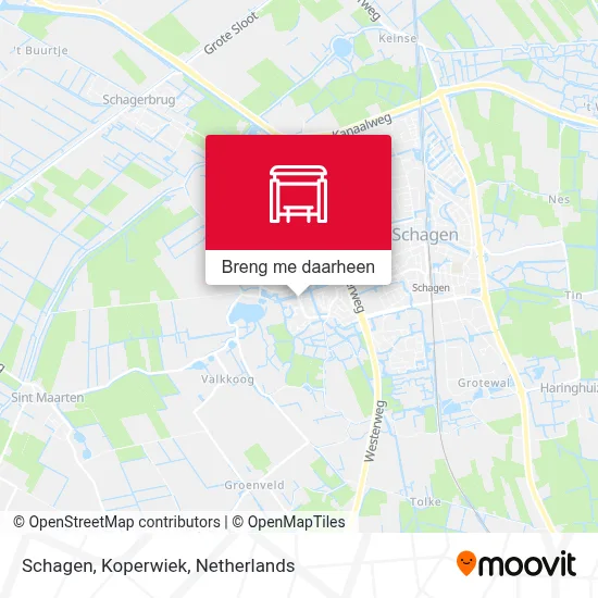 Schagen, Koperwiek kaart