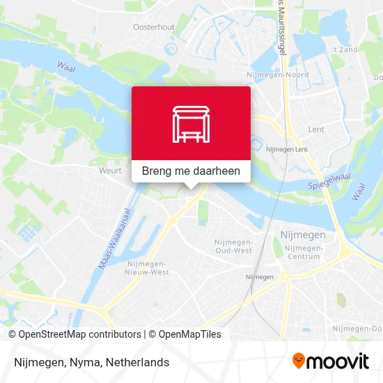 Nijmegen, Nyma kaart