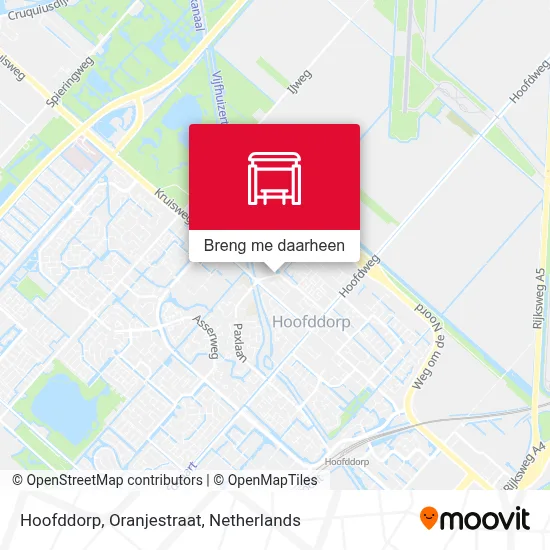Hoofddorp, Oranjestraat kaart