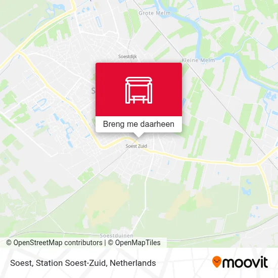 Soest, Station Soest-Zuid kaart