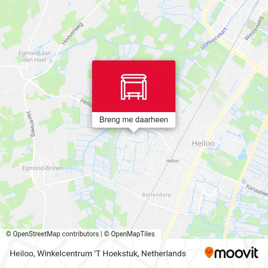 Heiloo, Winkelcentrum 'T Hoekstuk kaart