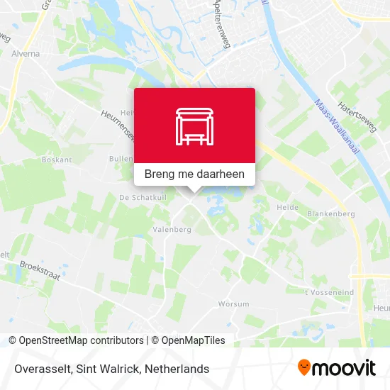 Overasselt, Sint Walrick kaart