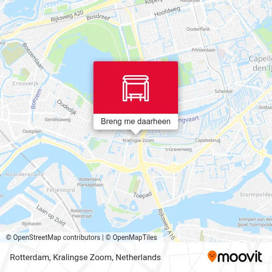 Rotterdam, Kralingse Zoom kaart