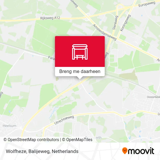 Wolfheze, Balijeweg kaart