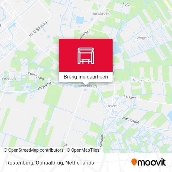 Rustenburg, Ophaalbrug kaart