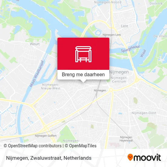 Nijmegen, Zwaluwstraat kaart