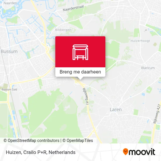 Huizen, Crailo P+R kaart