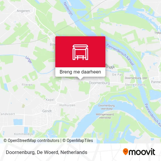 Doornenburg, De Woerd kaart