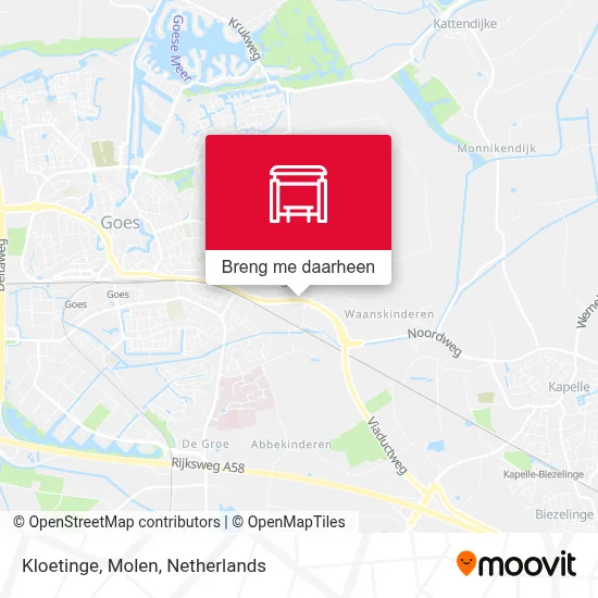 Kloetinge, Molen kaart