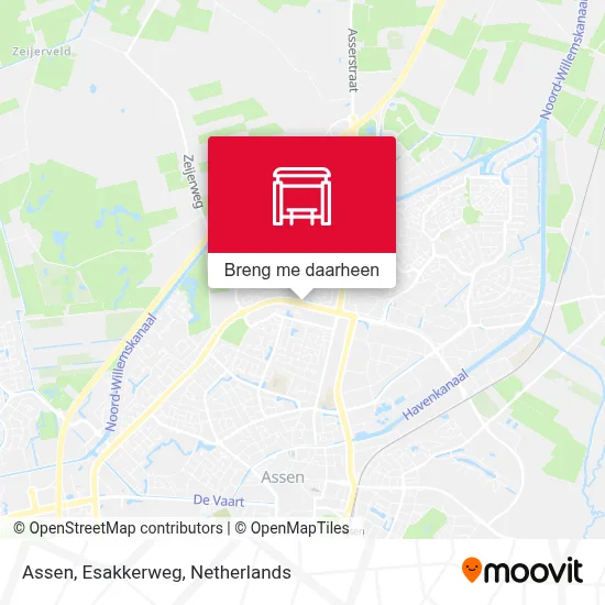 Assen, Esakkerweg kaart