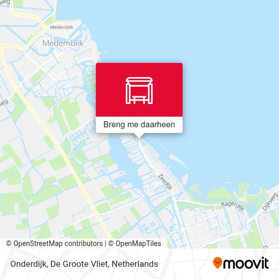 Onderdijk, De Groote Vliet kaart