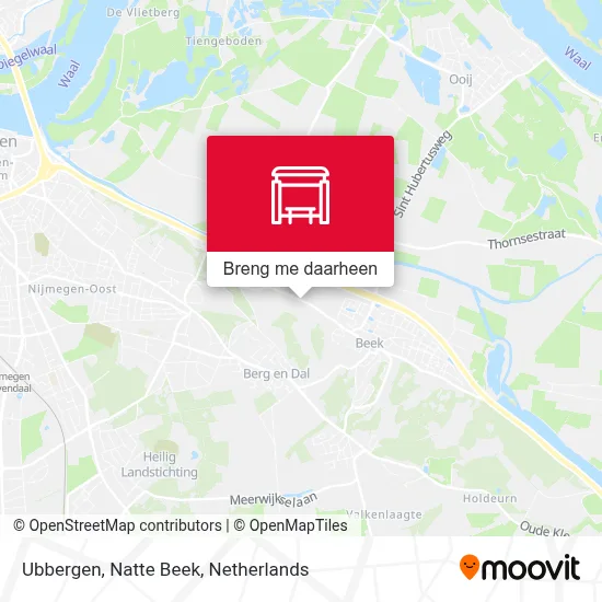 Ubbergen, Natte Beek kaart