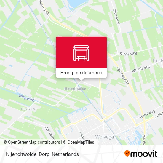 Nijeholtwolde, Dorp kaart