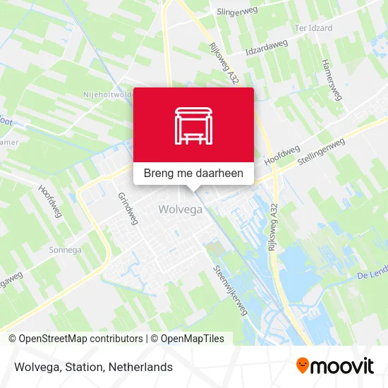Wolvega, Station kaart
