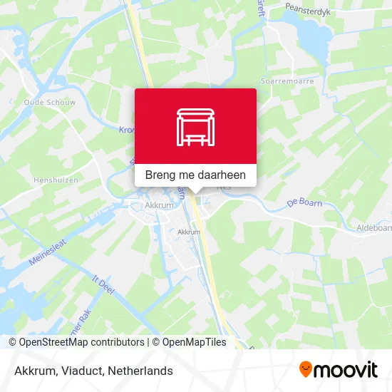 Akkrum, Viaduct kaart