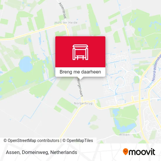 Assen, Domeinweg kaart