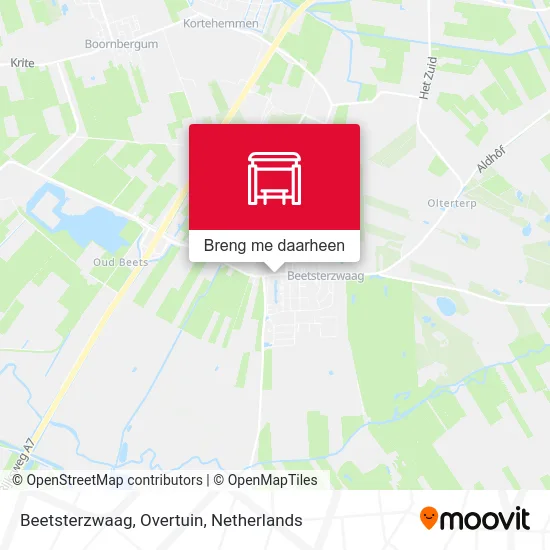 Beetsterzwaag, Overtuin kaart