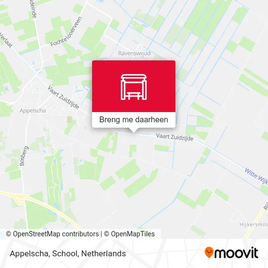 Appelscha, School kaart