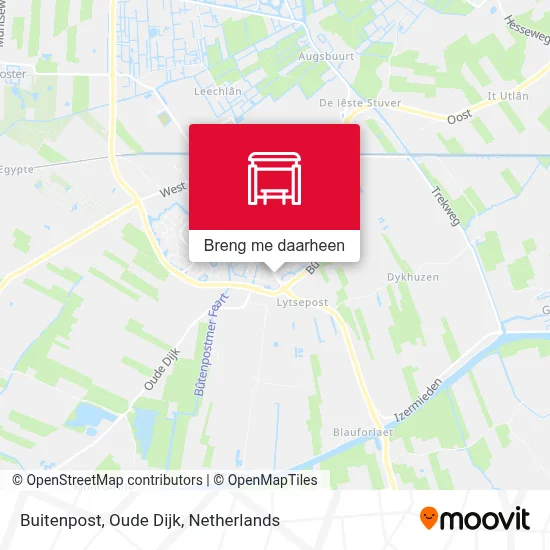Buitenpost, Oude Dijk kaart