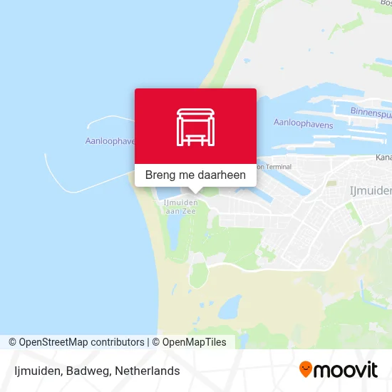Ijmuiden, Badweg kaart