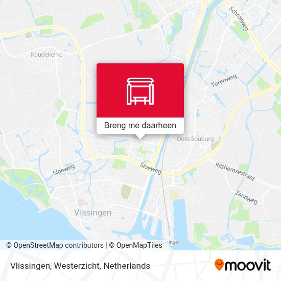 Vlissingen, Westerzicht kaart