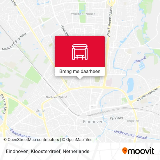 Eindhoven, Kloosterdreef kaart