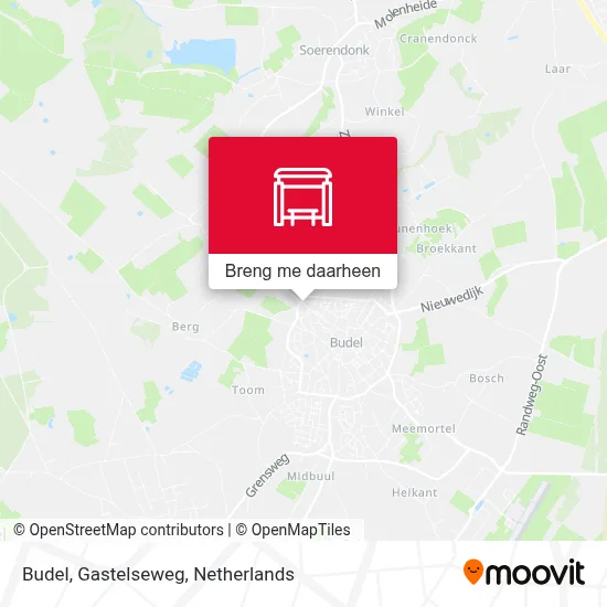 Budel, Gastelseweg kaart