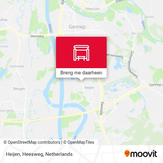Heijen, Heesweg kaart