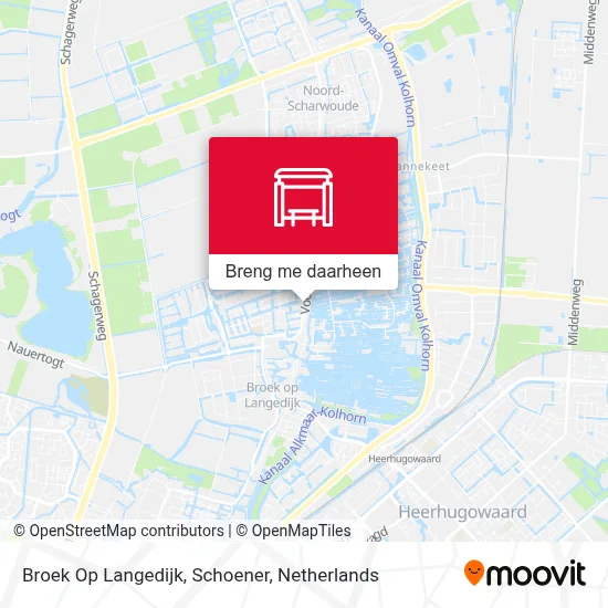 Broek Op Langedijk, Schoener kaart