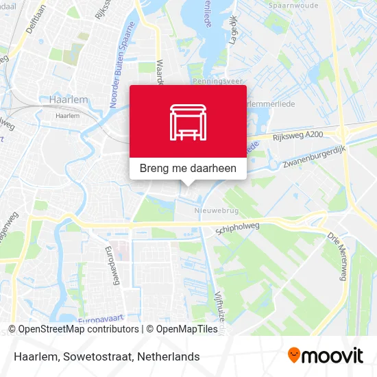 Haarlem, Sowetostraat kaart