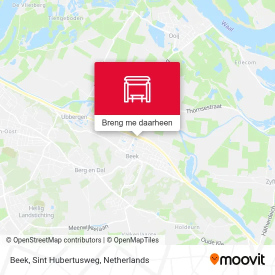 Beek, Sint Hubertusweg kaart
