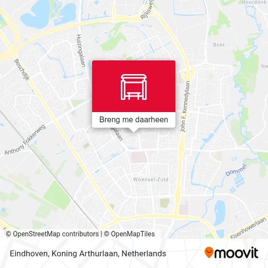 Eindhoven, Koning Arthurlaan kaart