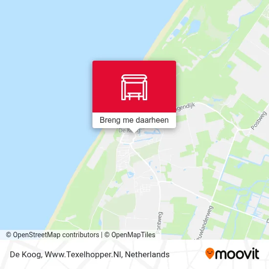 De Koog, Www.Texelhopper.Nl kaart