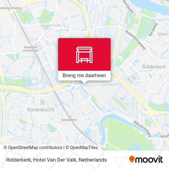 Ridderkerk, Hotel Van Der Valk kaart